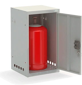 Шкаф для газовых баллонов ШГР 27-1-4(27л) 700x400x385 мм Светло-серый