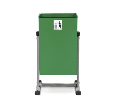 Урна металлическая уличная 25 л квадратная