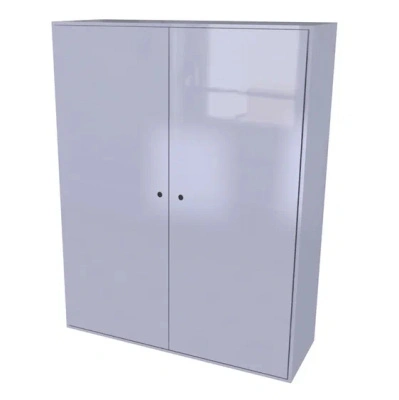 Шкаф для хранения бронежилетов с внутренней стойкой 1800x1400x600 мм Светло-серый