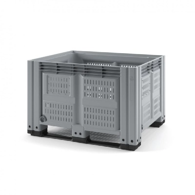 Пластиковый контейнер IBOX 1200х1000 (перфорированный, на полозьях)