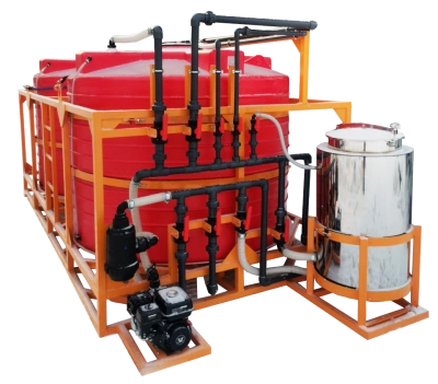 Мобильный растворный узел 3" 12000 л (2х6000 л) 