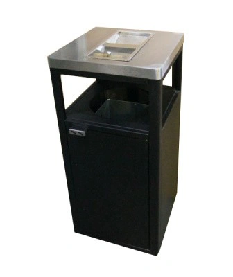 Урна-пепельница Пассаж, 435х435х950 мм, с емкостью, 50 л