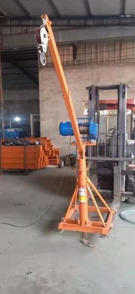 Мини-кран строительный TOR KM с поворотной стрелой и лебедкой KCD (TSA) 300/500 кг 60/30 м 220В