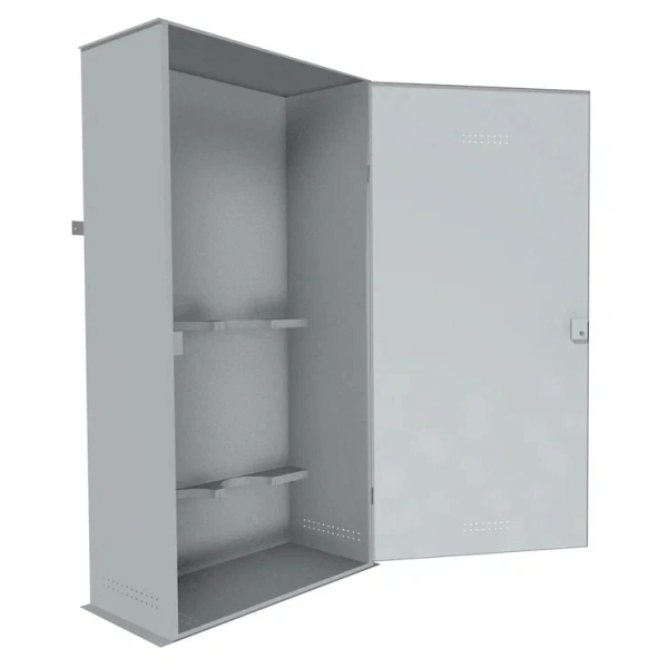 Шкаф металлический для 2х кислородных баллонов усиленный 1800x522x375 мм