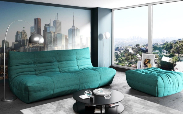 Диван ДеФранс (Француз) 3-х местный Эконом микровелюр - премиум