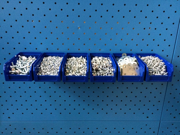 Органайзер настенный Стелла-техник V-1-650-синий , 6 ящиков V-1