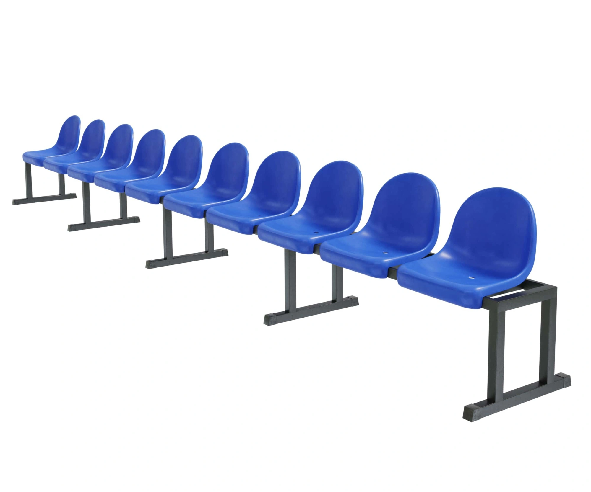 Трибуна однорядная мобильная на 10 мест «Сингл-10»