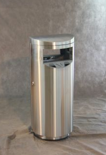 Урна-пепельница Терминал М, 400х935 мм, шлифованная, 40 л