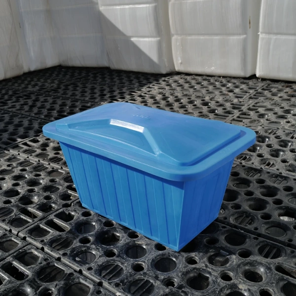 Ванна K 400л с крышкой синяя