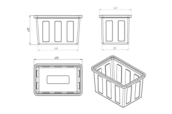 Ванна K 90л синяя