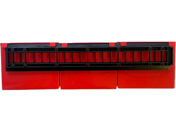 Комплект ящиков 126х100х60 для метизов, с планкой, 3 шт., код: 36991